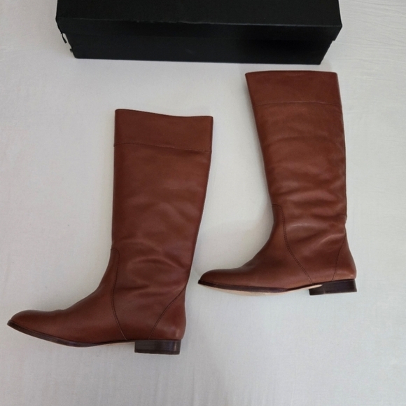 J. Crew Brown Leather Winter Boots - Picture 2 of 16